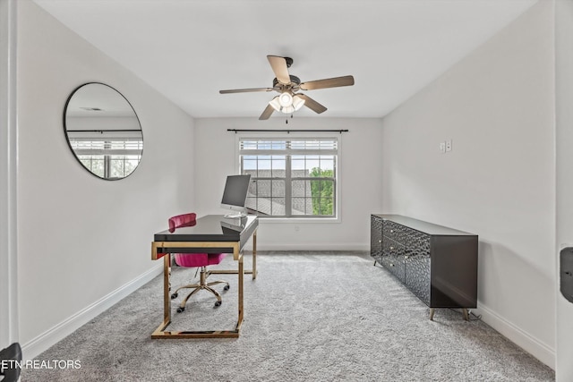 9327 Paradise Valley Ln, Knoxville, TN 37922 - office space with carpet floors and a ceiling fan