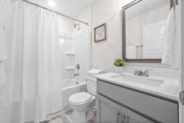 1002 Cherry Acres, Clarksville, TN 37042 - full bathroom with vanity, shower / bath combo, and toilet
