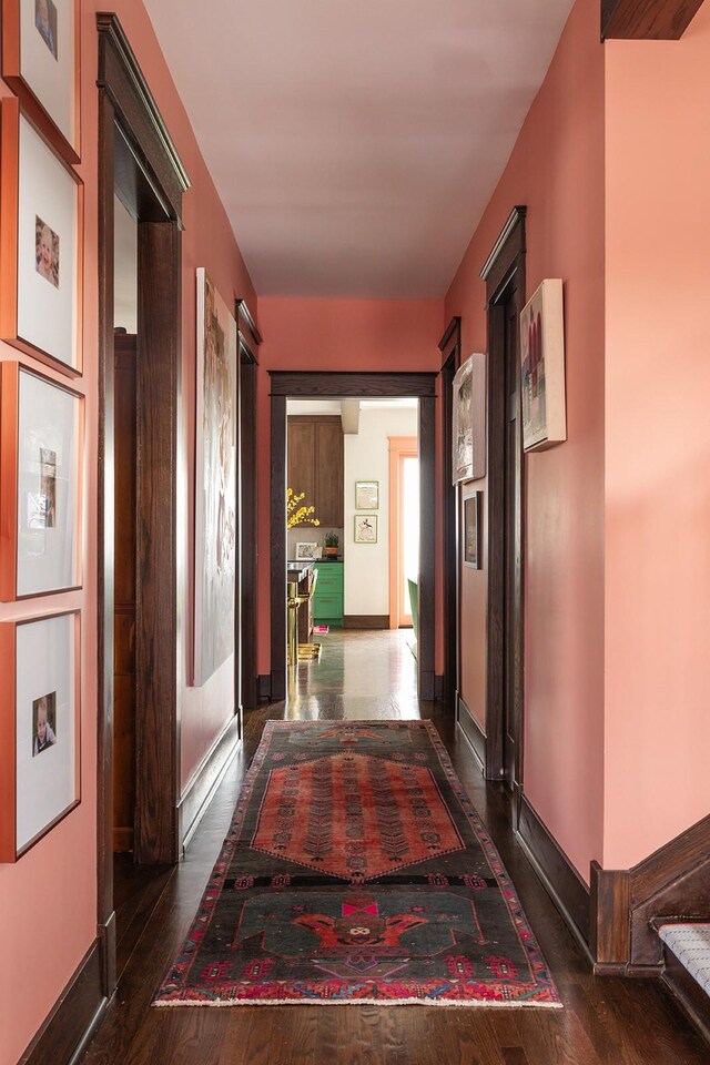 1400 Linden Ave, Nashville, TN 37212 - hallway with wood finished floors and baseboards