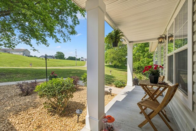 2408 Cantor Way, Spring Hill, TN 37174 - covered porch featuring a yard