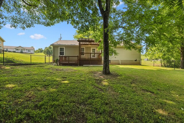 2408 Cantor Way, Spring Hill, TN 37174 - rear view of house featuring a wooden deck and a pergola