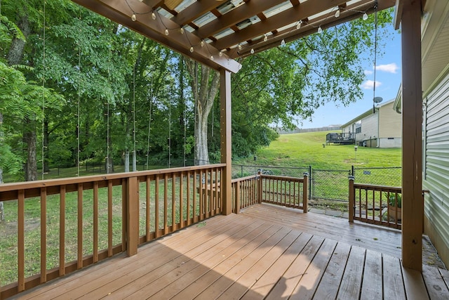 2408 Cantor Way, Spring Hill, TN 37174 - wooden terrace featuring a pergola
