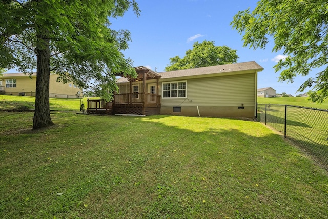 2408 Cantor Way, Spring Hill, TN 37174 - rear view of property featuring a deck and crawl space