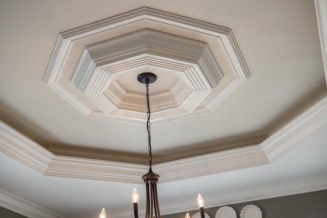 3448 Colebrook Dr, Thompsons Station, TN 37179 - detailed view of crown molding and a raised ceiling