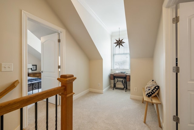 3448 Colebrook Dr, Thompsons Station, TN 37179 - additional living space featuring light carpet, lofted ceiling, and baseboards
