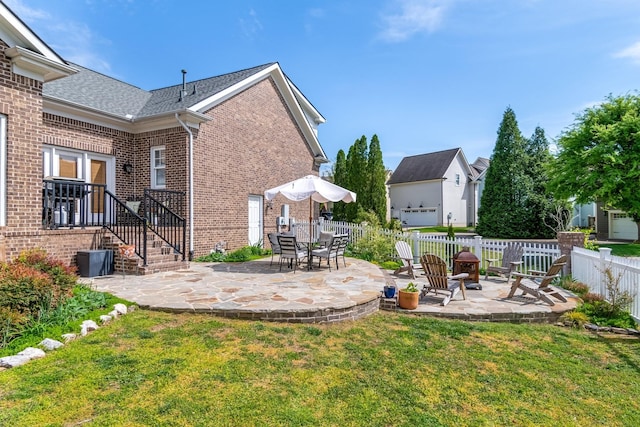 3448 Colebrook Dr, Thompsons Station, TN 37179 - view of yard with a patio