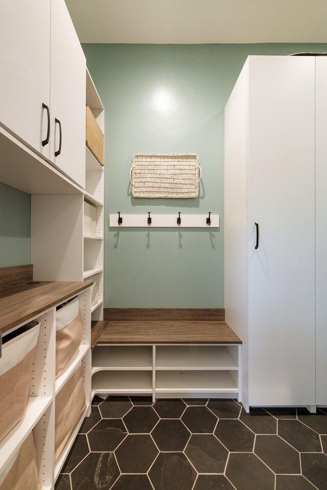 3448 Colebrook Dr, Thompsons Station, TN 37179 - mudroom featuring dark tile patterned floors