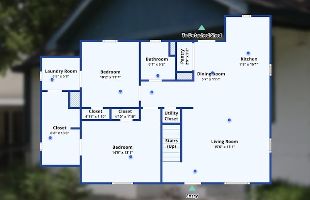 2614 Flamingo Dr, Nashville, TN 37207 - room layout