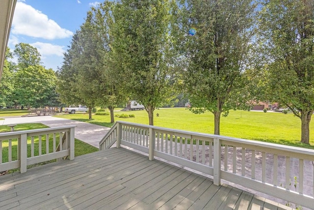 220 Winton Way Rd, Manchester, TN 37355 - wooden terrace with a yard