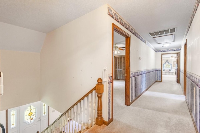 220 Winton Way Rd, Manchester, TN 37355 - corridor featuring an upstairs landing and carpet flooring