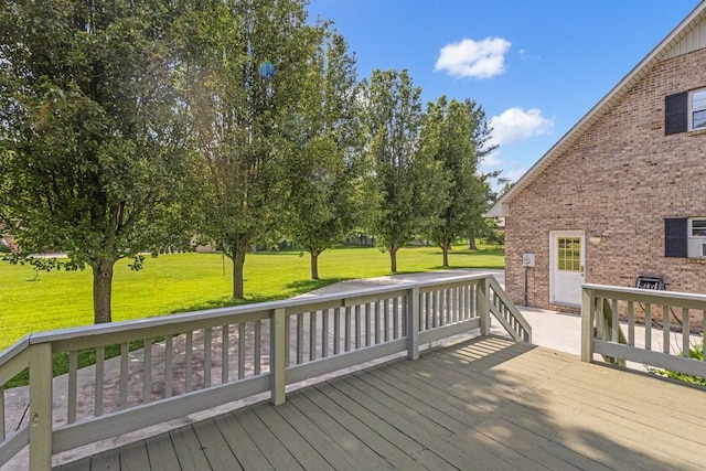 220 Winton Way Rd, Manchester, TN 37355 - wooden deck with a lawn