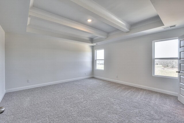 475 Triple Crown Cir, Gallatin, TN 37066 - empty room featuring carpet flooring, baseboards, and beamed ceiling