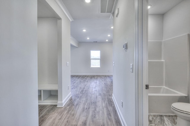 475 Triple Crown Cir, Gallatin, TN 37066 - hall with wood finished floors, baseboards, and recessed lighting