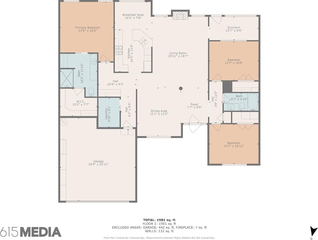 204 Magnolia Glen Ct, Manchester, TN 37355 - home floor plan