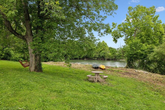 1926 Cliffview Ct, Murfreesboro, TN 37128 - view of green lawn with a water view