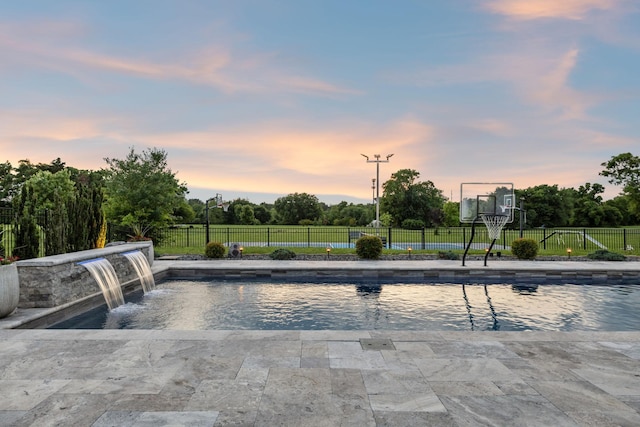 1926 Cliffview Ct, Murfreesboro, TN 37128 - view of pool at dusk