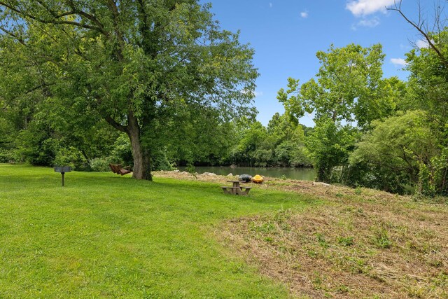1926 Cliffview Ct, Murfreesboro, TN 37128 - view of green lawn with a water view