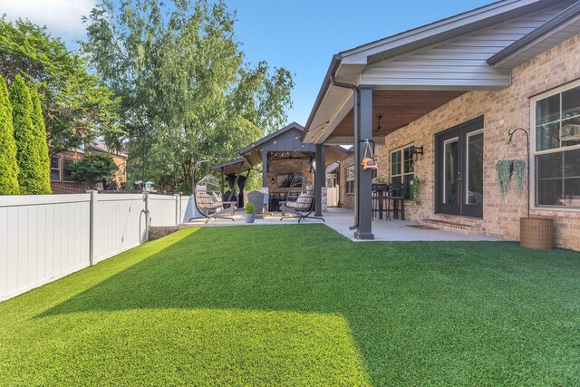 1240 Hensfield Dr, Murfreesboro, TN 37128 - view of yard featuring a patio