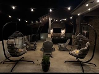 1240 Hensfield Dr, Murfreesboro, TN 37128 - patio at twilight featuring a patio