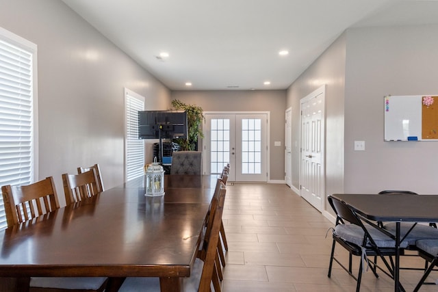 362 Chase Cir, Winchester, TN 37398 - dining area featuring french doors and recessed lighting