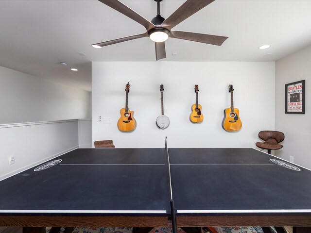 3005 Langston Pl, Spring Hill, TN 37174 - playroom with ceiling fan and recessed lighting