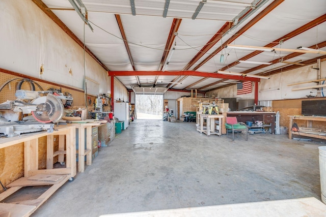 239 Henry Bayless Rd, Ardmore, TN 38449 - garage with a workshop area