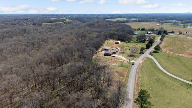 239 Henry Bayless Rd, Ardmore, TN 38449 - aerial view of property and surrounding area with rural landscape and a forest