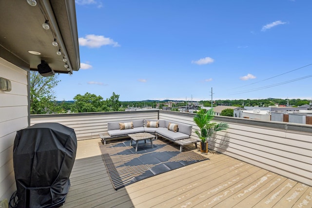 954 Russell St, Nashville, TN 37206 - deck featuring a grill and outdoor lounge area