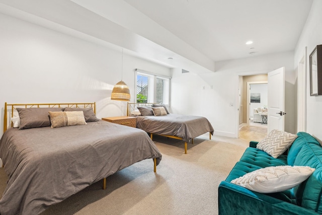 954 Russell St, Nashville, TN 37206 - bedroom featuring light carpet, recessed lighting, and baseboards