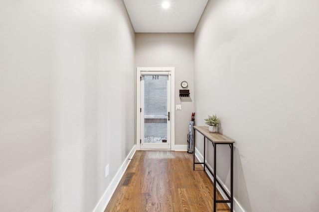 954 Russell St, Nashville, TN 37206 - doorway to outside with wood finished floors and baseboards