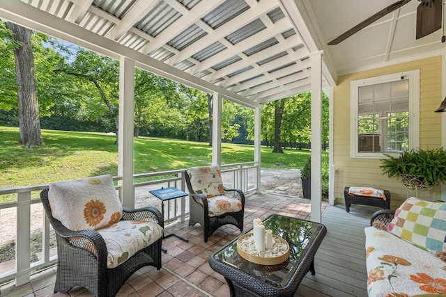 4235 Columbia Pike, Franklin, TN 37064 - deck with a yard and view of scattered trees