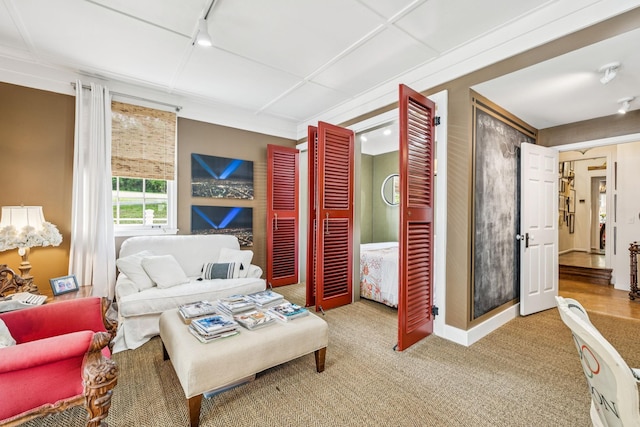4235 Columbia Pike, Franklin, TN 37064 - bedroom with rail lighting, carpet floors, and baseboards