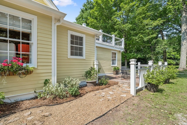 4235 Columbia Pike, Franklin, TN 37064 - view of home's exterior featuring a balcony and a patio area
