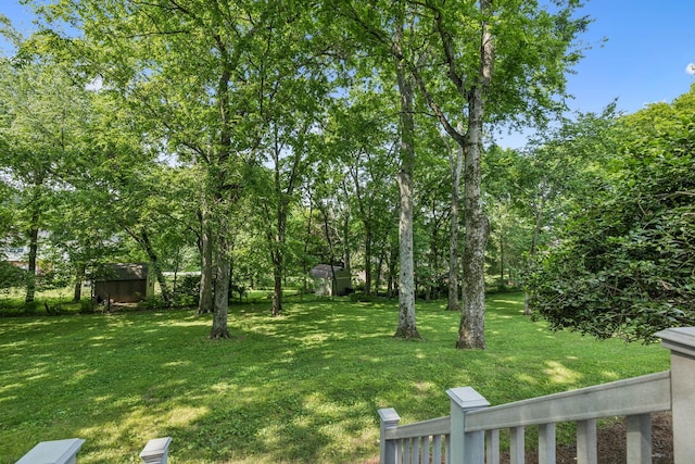 4235 Columbia Pike, Franklin, TN 37064 - view of grassy yard with a shed