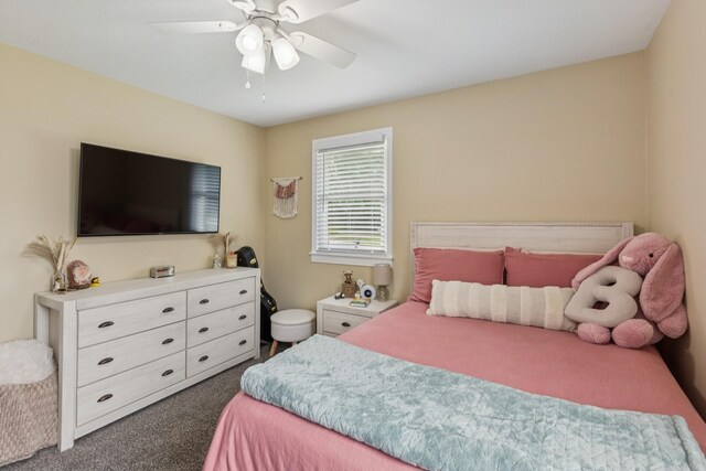 307 S Hummingbird Ln, Dickson, TN 37055 - carpeted bedroom featuring ceiling fan