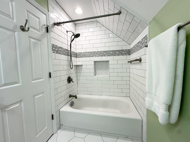 512 Riverview Dr, Franklin, TN 37064 - bathroom featuring shower / bathtub combination and tile patterned flooring