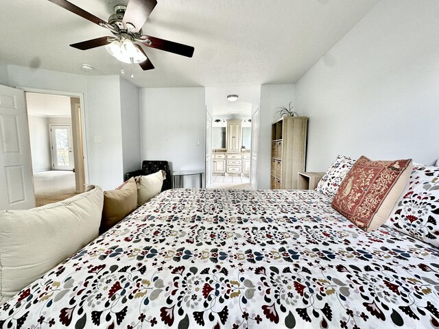 512 Riverview Dr, Franklin, TN 37064 - bedroom featuring a ceiling fan, ensuite bath, and carpet