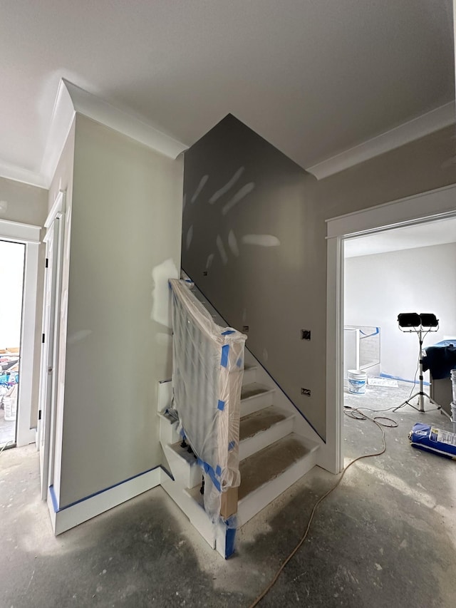 887 Ovoca Lake Rd, Tullahoma, TN 37388 - stairway with ornamental molding