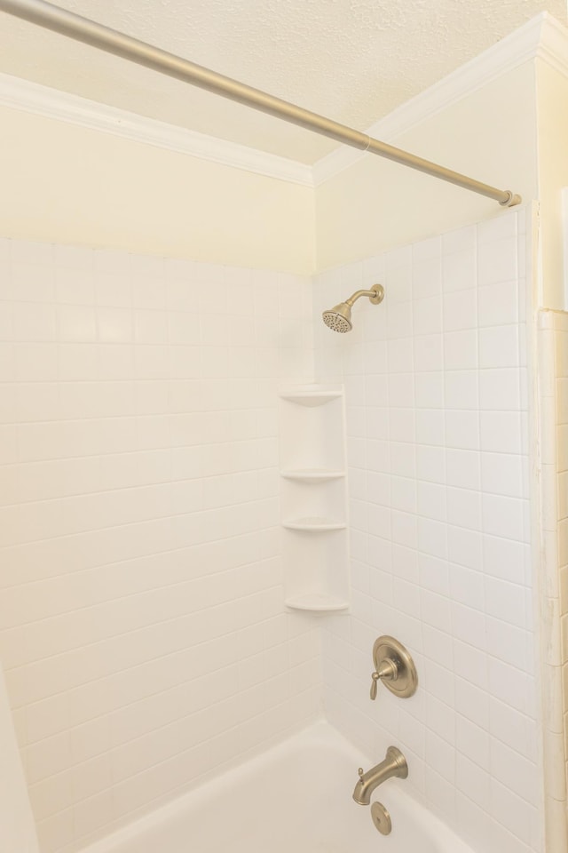 125 Neese Dr, Nashville, TN 37211 - bathroom with crown molding and shower / bath combination
