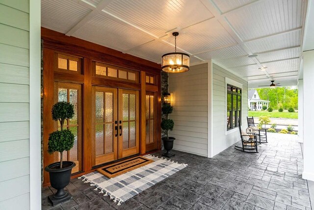 1 Old S Rd, Murfreesboro, TN 37128 - property entrance featuring french doors and covered porch