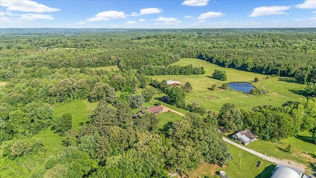 2890 Nance Bend Rd, Clifton, TN 38425 - aerial overview of property's location with a forest