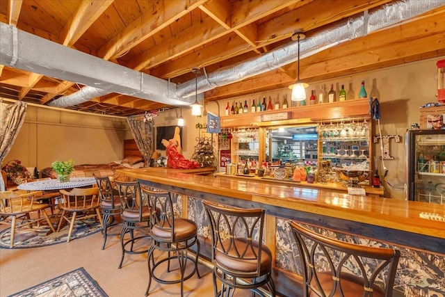 2890 Nance Bend Rd, Clifton, TN 38425 - view of indoor bar
