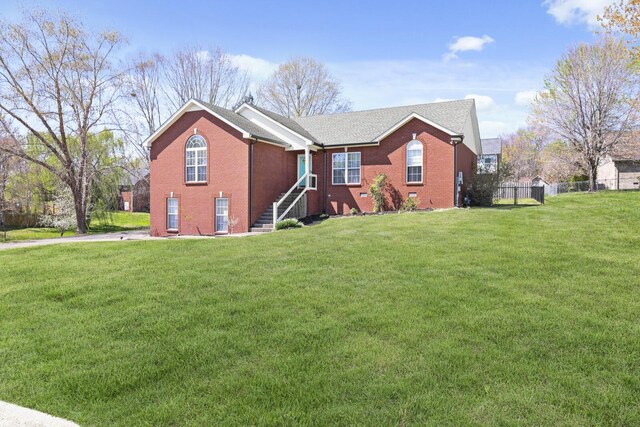 5009 Lanier Dr, Greenbrier, TN 37073 - view of front of house with brick siding and roof with shingles