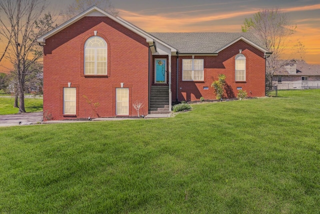 5009 Lanier Dr, Greenbrier, TN 37073 - view of front of house featuring brick siding, entry steps, and a shingled roof