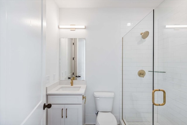 206G N 9th St, Nashville, TN 37206 - full bathroom featuring vanity, a stall shower, and toilet