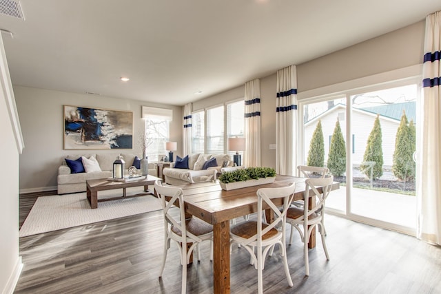 2413 Williams Ridge Dr, Columbia, TN 38401 - dining area with wood finished floors, recessed lighting, and baseboards