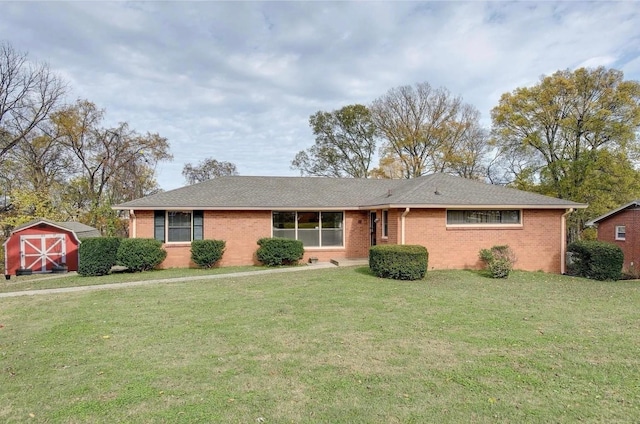 930 Havenhill Dr, Nashville, TN 37217 - ranch-style home featuring a front lawn, brick siding, and roof with shingles