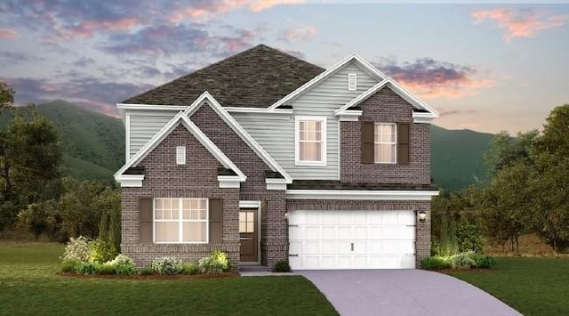 2415 Williams Ridge Dr, Columbia, TN 38401 - traditional-style house featuring brick siding, a garage, a lawn, and concrete driveway