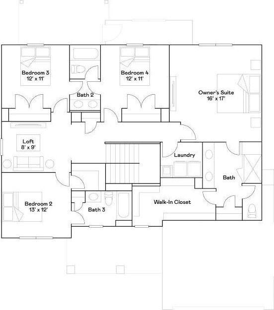 2456 Williams Ridge Dr, Columbia, TN 38401 - view of room layout