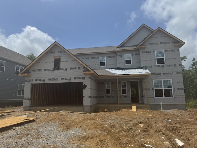 2456 Williams Ridge Dr, Columbia, TN 38401 - property under construction featuring an attached garage and a porch